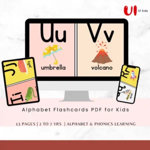 Alphabet Flashcards PDF for Kids – A to Z (13 Pages)