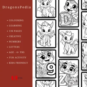 DragonsPedia – 136 Pages of Coloring & Learning Fun